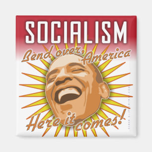 Obama “Socialism Here It Comes” Magnet