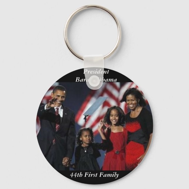 Obama Souvenir Round Keychain (Front)