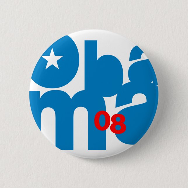 Obama Square 08 button (Front)