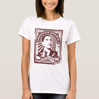 Obama Stamp (Pink) T-Shirt