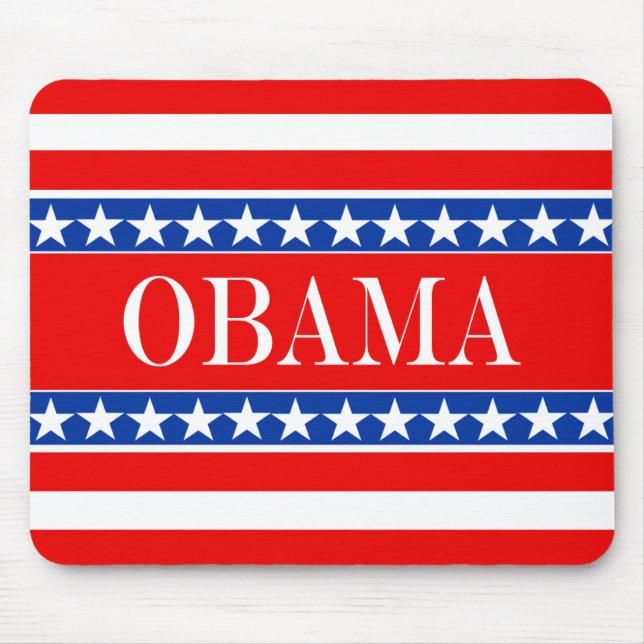 Obama Stars & Stripes Mouse Pad (Front)