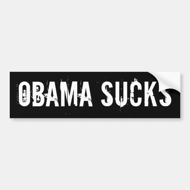 OBAMA SUCKS BUMPER STICKER (Front)