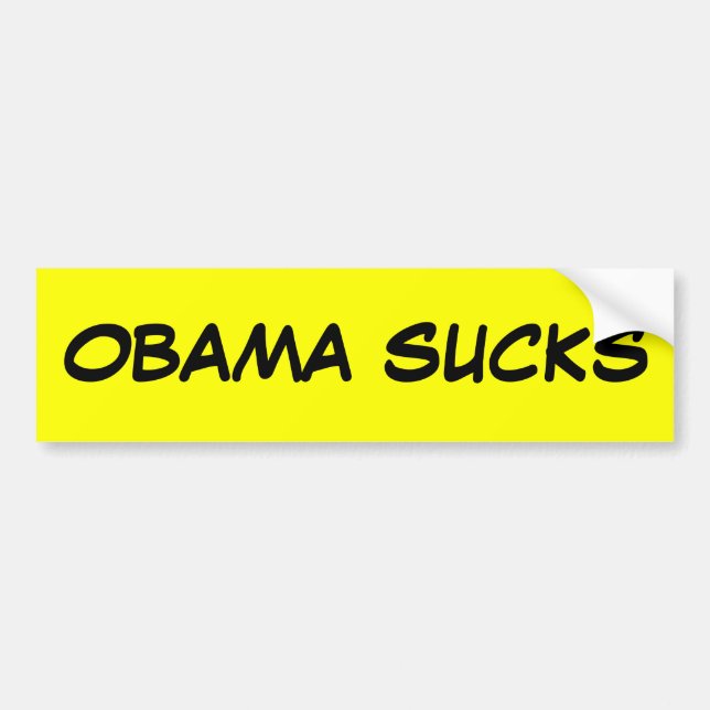 OBAMA SUCKS BUMPER STICKER (Front)