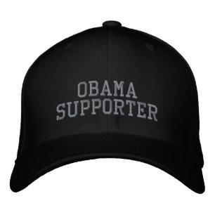 OBAMA SUPPORTER EMBROIDERED HAT