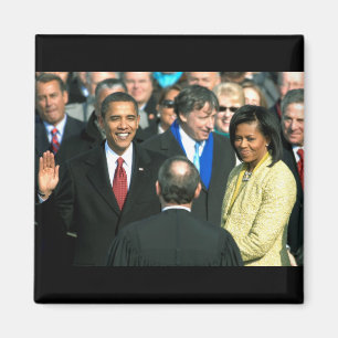 obama taking oath magnet
