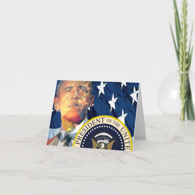 Obama Thank you For the Volunteer Card (Front)