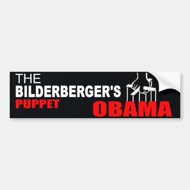 Obama - The Bilderberger's Puppet Bumper Sticker (Front)