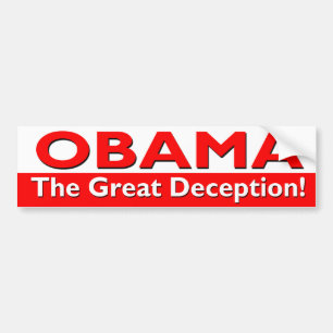 obama the great deception bumper sticker