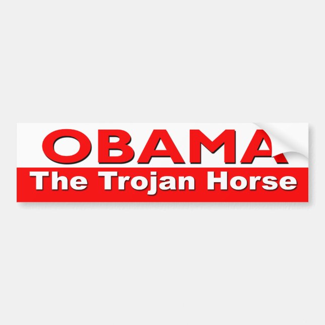 Obama The Trojan Horse Bumper Sticker (Front)