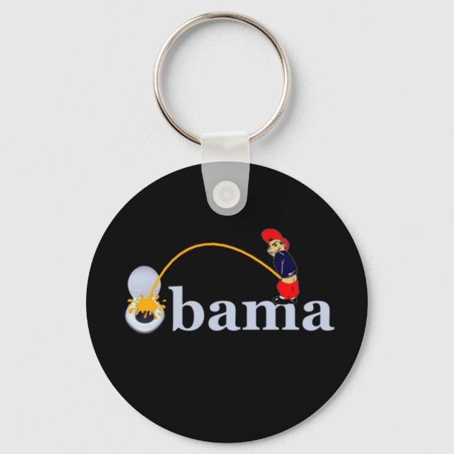 Obama (toilet) key ring (Front)