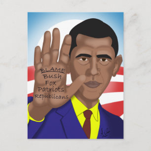 Obama Trades in Teleprompter Postcard