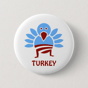 Obama Turkey 6 Cm Round Badge