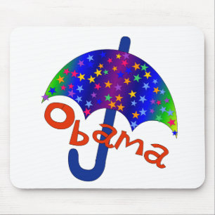 Obama Umbrella Inaguration Memento Mouse Pad