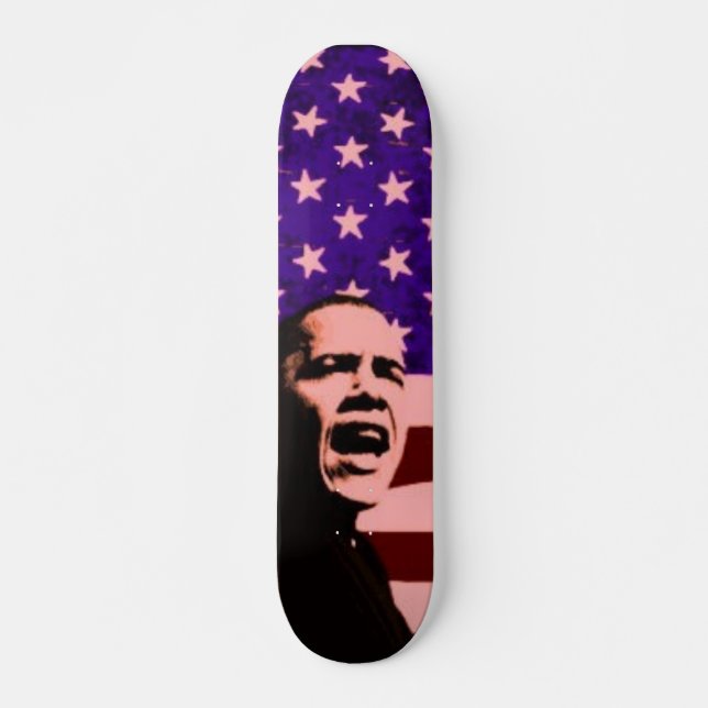 Obama US Flag Skateboard Deck (Front)