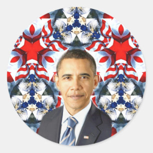 Obama,USA_ Classic Round Sticker