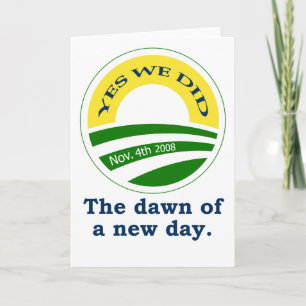 Obama Victory Greeting Card