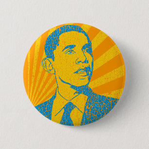 Obama Vintage 6 Cm Round Badge