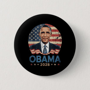 Obama Vintage President 2028 Obama _17  6 Cm Round Badge