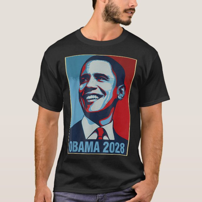 Obama Vintage President 2028 Obama _18  T-Shirt (Front)