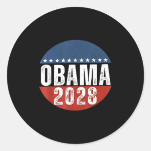 Obama Vintage President 2028 Obama _1 Classic Round Sticker