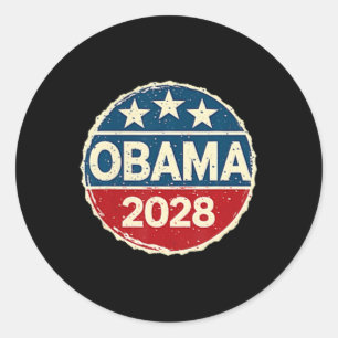 Obama Vintage President 2028 Obama _30 Classic Round Sticker