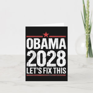 Obama Vintage President 2028 Obama _41 Card