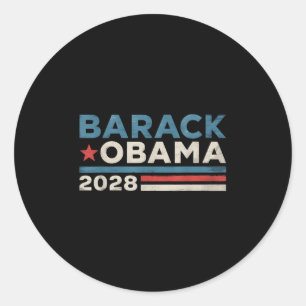 Obama Vintage President 2028 Obama _43 Classic Round Sticker