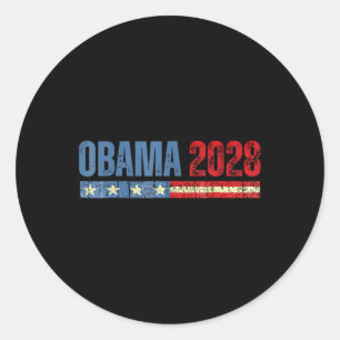 Obama Vintage President 2028 Obama _7 Classic Round Sticker
