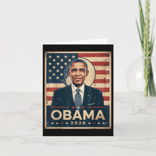 Obama Vintage President 2028 Obama _  Card