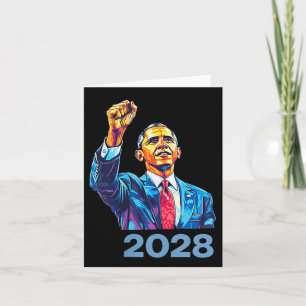 Obama Vintage President 2028 Obama  Card