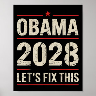 Obama Vintage President 2028 Obama _ Poster