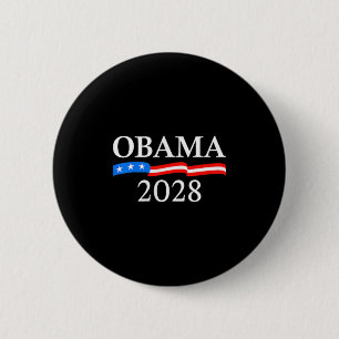 Obama Vintage Retro Patriotic 2028 Political Prote 6 Cm Round Badge