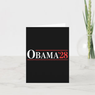 Obama Vintage Retro Patriotic 2028 Political Prote Card