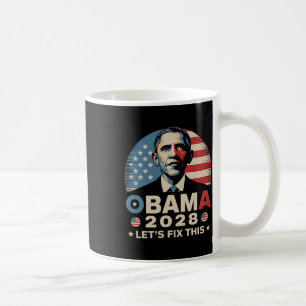 Obama Vintage Retro Patriotic 2028 Political Prote Coffee Mug
