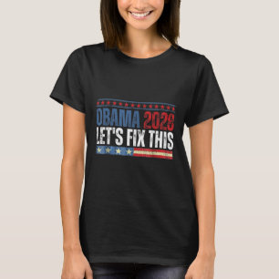 Obama Vintage Retro Patriotic 2028 Political Prote T-Shirt