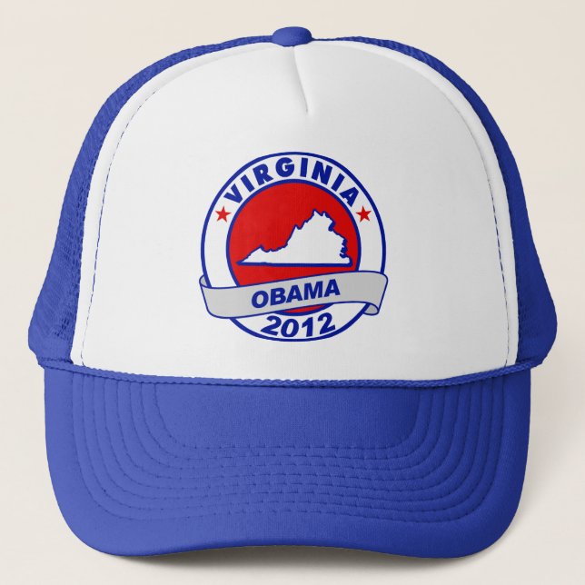 Obama - virginia trucker hat (Front)
