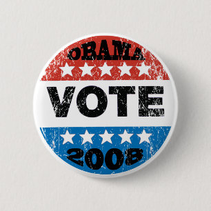 Obama Vote 2008 Button