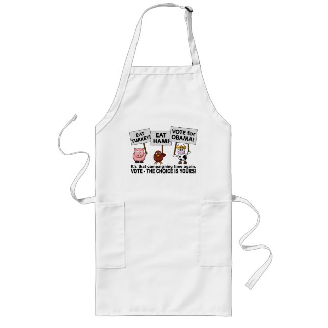 Obama Vote apron - choose style & color (Front)