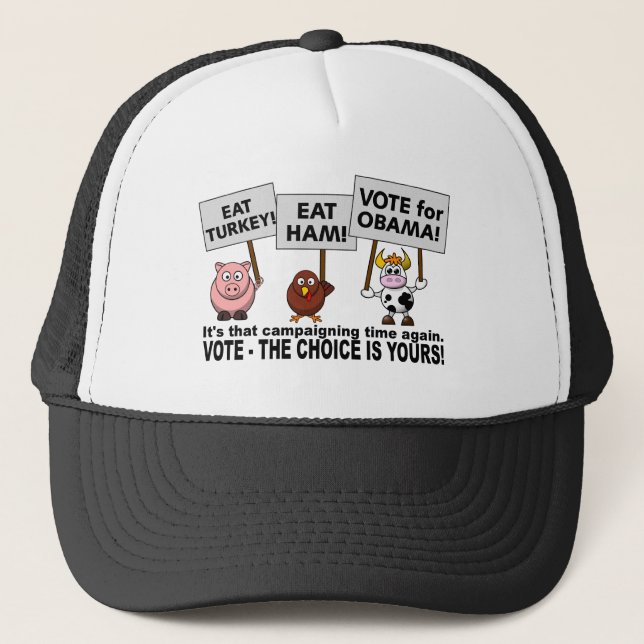 Obama Vote hat - choose colour (Front)