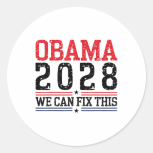Obama We Can Fix This Protest Resist And Save Demo Classic Round Sticker