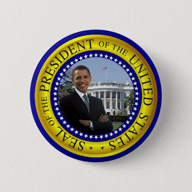 Obama White House - Presidential Seal Button (Front)