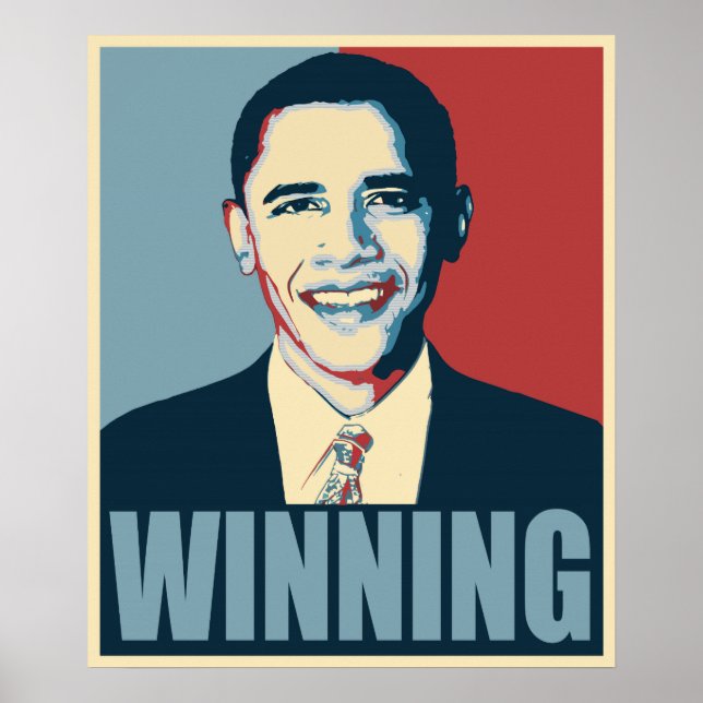 Obama WINNING 2012 Poster (Front)