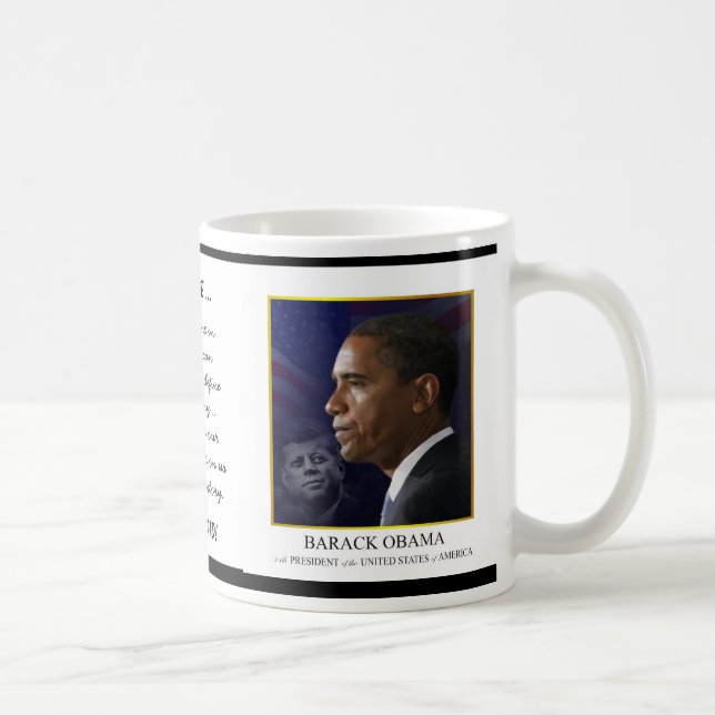 Obama with JFK - Coffee Mug (Right)