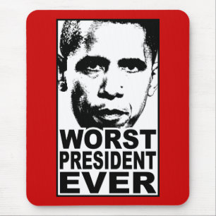Obama Worst President Ever Mouse Pad