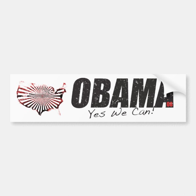 Obama "Yes We Can!" Bumper sticker (Front)