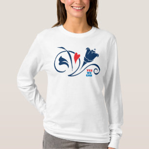 Obama - Yes We Can, Long Sleeve T-Shirt, white T-Shirt