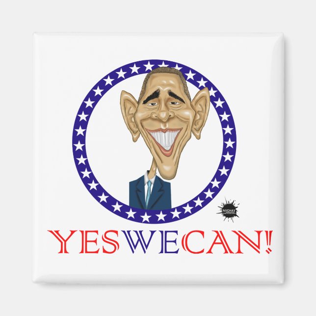 Obama Yes We Can! Magnet (Front)