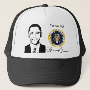 Obama Yes We Did Hat