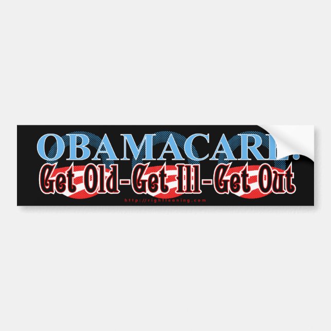 Obamacare Bumper Sticker (Front)