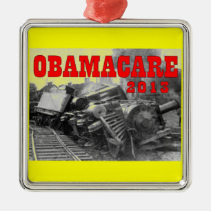 OBAMACARE METAL TREE DECORATION